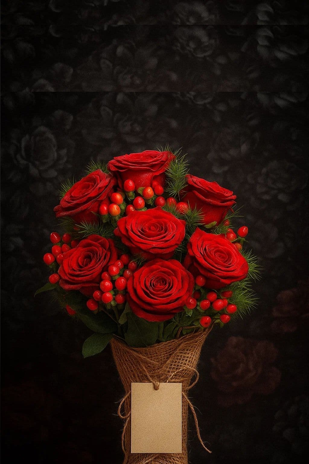 7 Kırmızı Gül Buketi